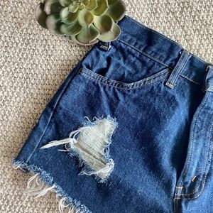 Orange Tab Levi Shorts